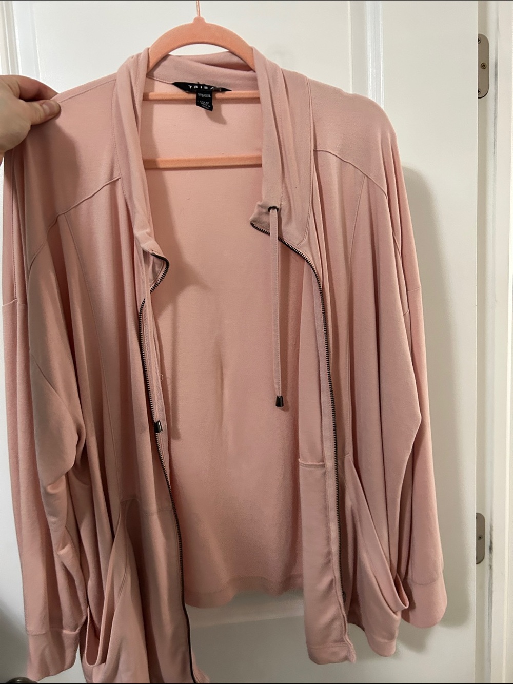 Tribal Dusty Rose Zip-Up Hoodie